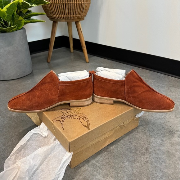 Bird of Flight Rust Suede Ankle Boots size 8.5 NIB - Picture 4 of 8